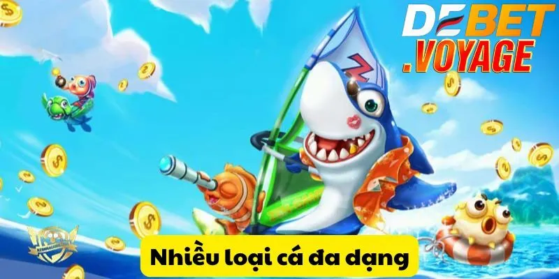 Hải tặc bắn cá tại DEBET - Săn cá trúng thưởng siêu khủng  2 Nhiều loại cá đa dạng