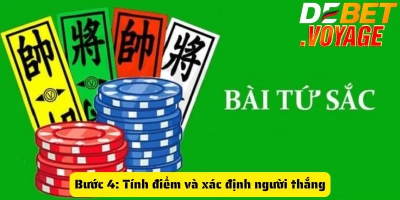 Bài tứ sắc tại DEBET -  Mẹo chơi hay để đánh bại mọi đối thủ 2 Bước 4: Tính điểm và xác định người thắng
